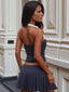 VERONELLE TOP CHARCOAL Crop Top 