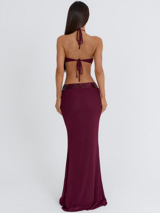 VEYA MAXI DRESS BURGUNDY Maxi Dress 