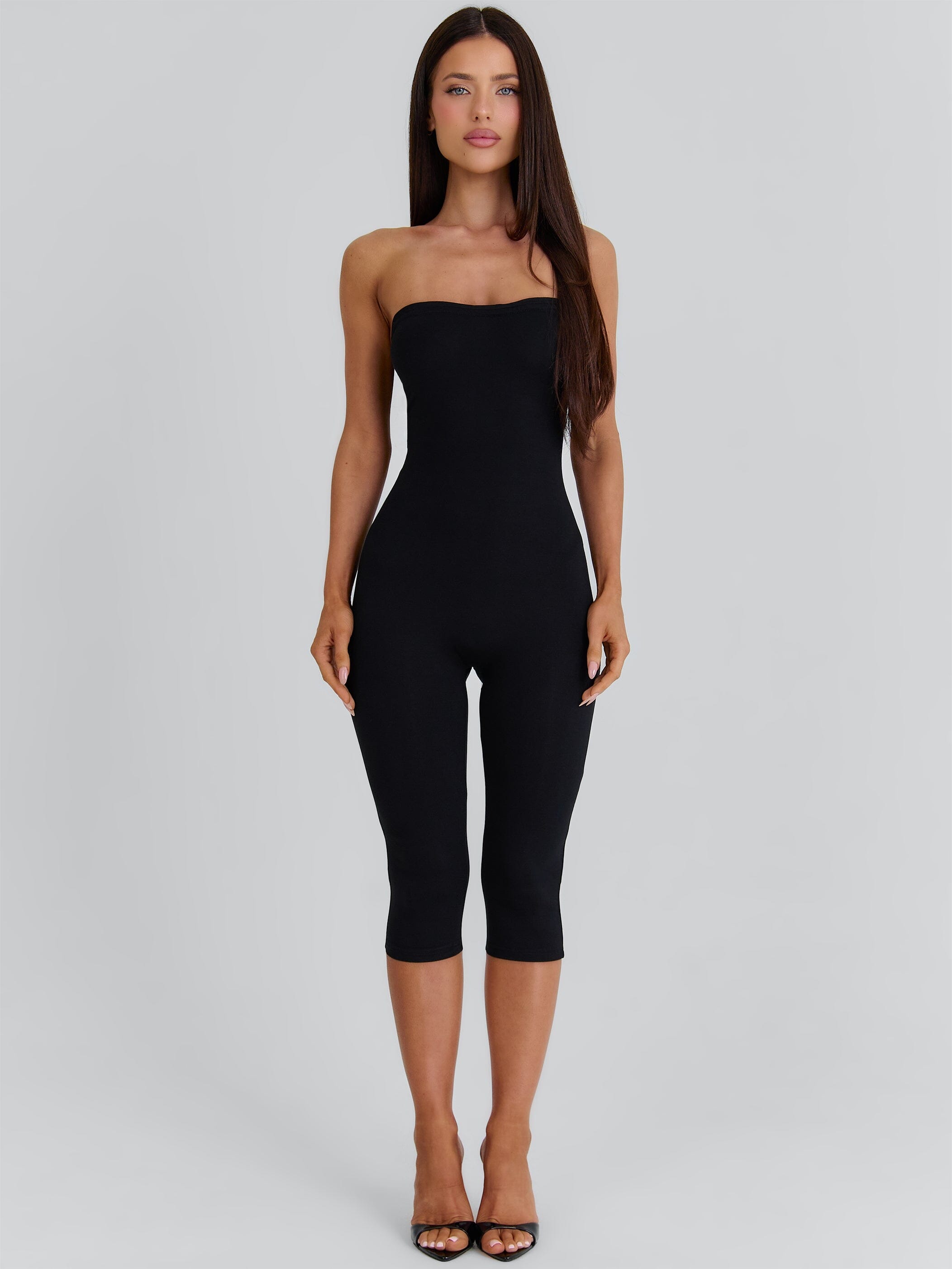 bodycon jumpsuit dresses 'Women''s Victoria Capri Black in Size Small by Outcast' mercerised leg pants fall straight STAUD Beaded Minidress | Color:Colorful As Picture