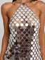 VIONNA MINI DRESS SILVER Mini Dress 
