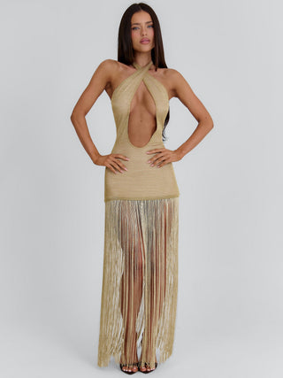VIVVIAN MAXI DRESS GOLD Maxi Dress 