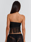 XIMENA TOP BLACK Crop Top 