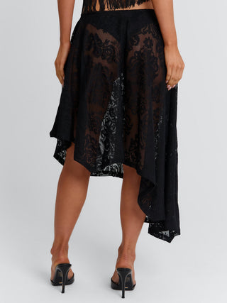 XIMENA MIDI SKIRT BLACK Midi Skirt 