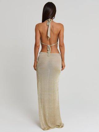 Yasmina Maxi Dress Gold | Outcast US Outcast USA Yasmina Maxi Dress Gold | Outcast US Outcast USA