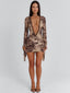 YESINA MINI DRESS BROWN Mini Dress 