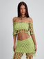 YVON MINI SKIRT GREEN Mini Skirt 