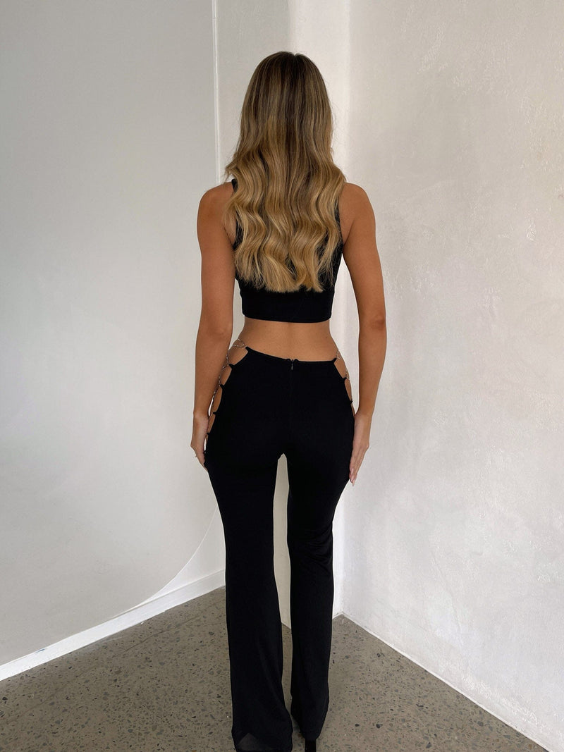 ZAFIRA CROP TOP BLACK Tops BOSDA 