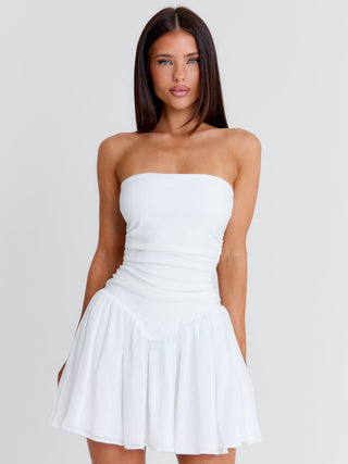 mini tube dress white Women's Zariah Mini Dress White in Size Large by Outcast