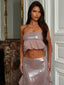 ZELIE TOP DUSTY PINK Crop Top 