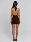 ZEPHYRIA MINI DRESS CHOCOLATE Mini Dress 