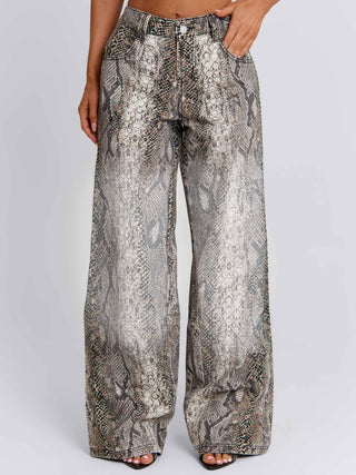 ZERIAH PANTS SNAKE PRINT Jeans 