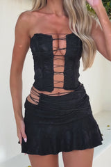 OPAL CORSET TOP BLACK