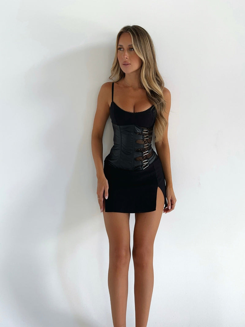 CASTIEL MINI DRESS BLACK Mini Dress Outcast 