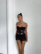 DAISY MINI SKIRT BLACK - OUTCAST EXCLUSIVES Mini Skirt Generation Outcast Clothing 